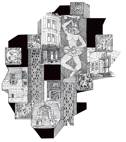 mira sanders, ornements, charleroi 2009